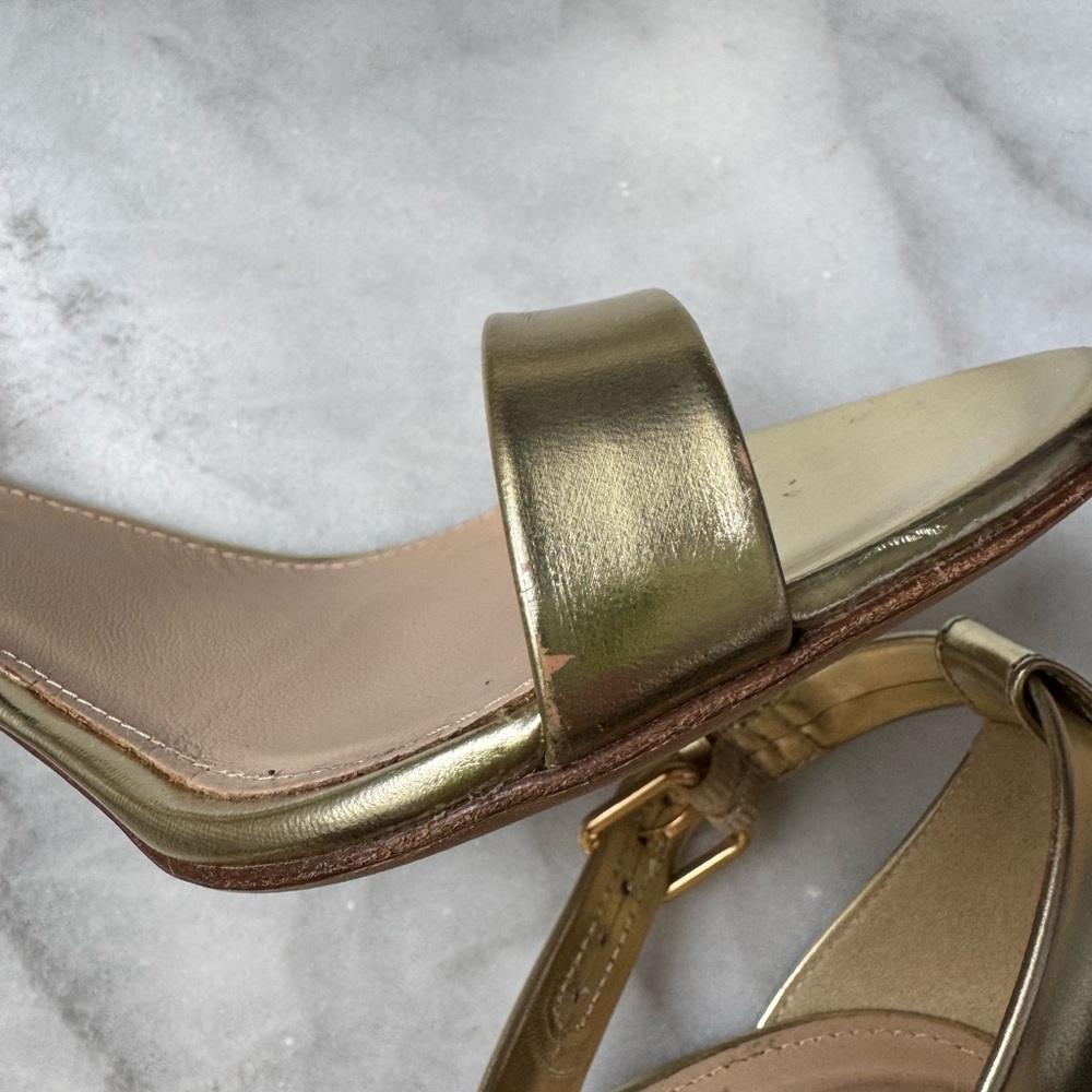 J. Crew Mirror Metallic High Heel Sandals - Picture 4 of 8
